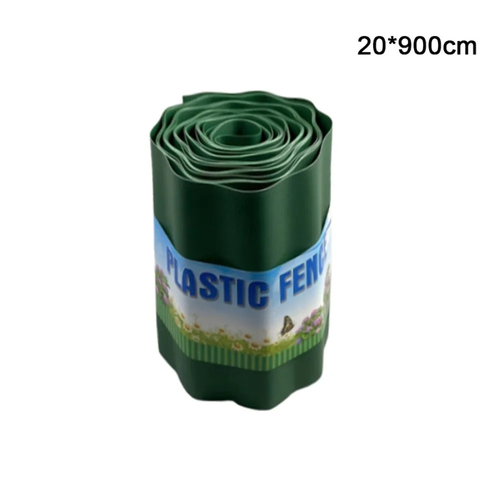 9 Meters Lawn Edge Border Fence 10/15/20cm PP Plastic Material Garden Fence Border Flexible Design Outdoor Use
