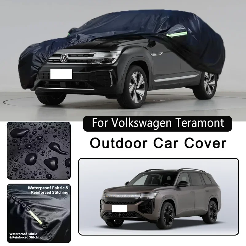 

For Volkswagen Teramont Car Covers Outdoor Waterproof Dustproof Sun Rain Snow Protection Thick Oxford Cloth Car Accessories