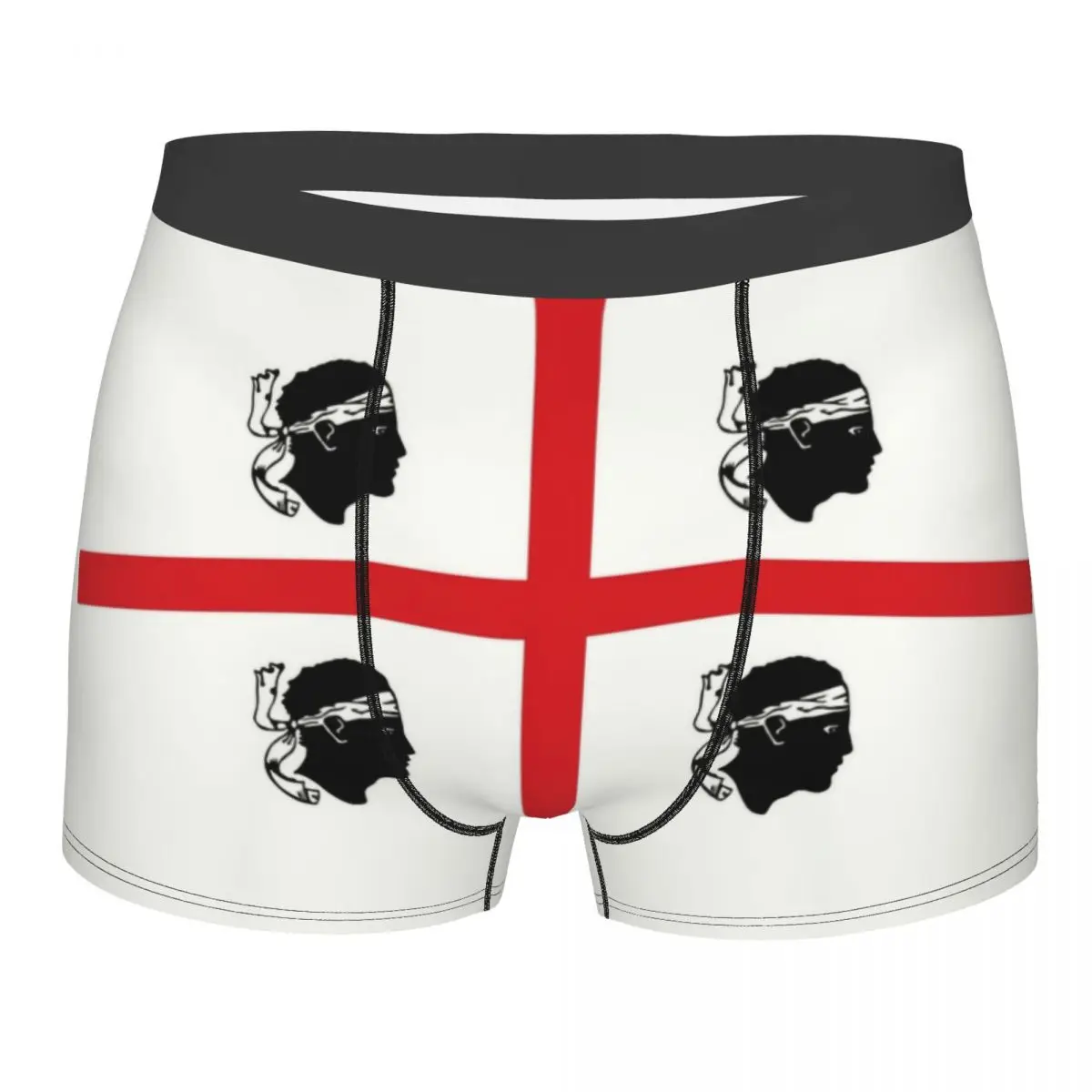 Custom Cool Flag Of Sardinia Boxers Shorts Panties Men's Underpants Stretch Italy Sardegna Briefs Underwear