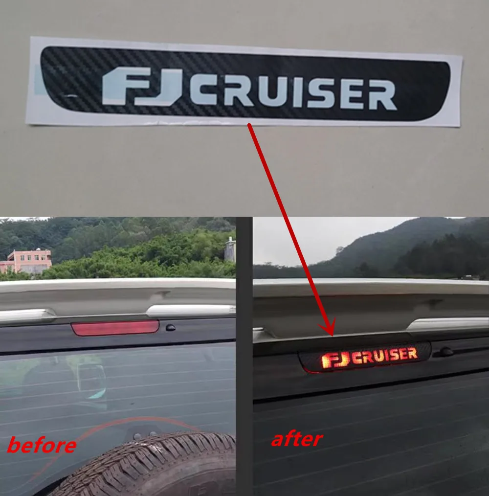 For Toyota FJ Cruiser Brake Light Sticker Exterior Modification High Brake Light Stop Lights Lampshade Protection Stickers