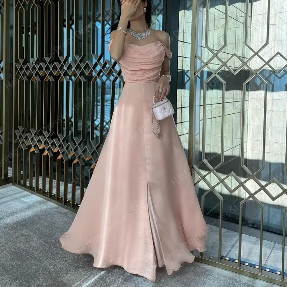 Elegant Long Evening Dresses for Women Off the Shoulder Floor-Length A-Line Special Events Prom Party Dress Wedding Maxi 2024