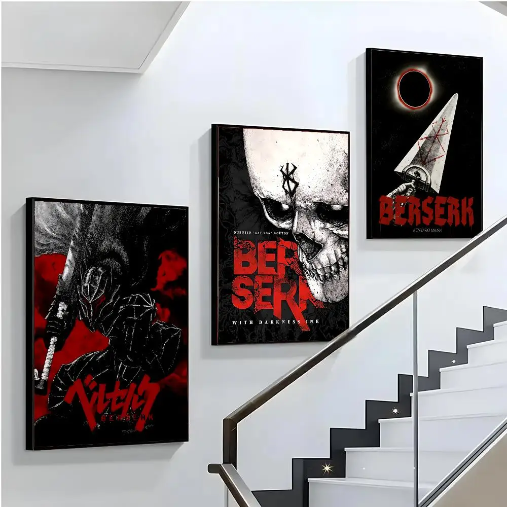 B-Berserk Poster HD Print Wall Art for Bedroom Living Room Office Bar Home Decor Aesthetic Print