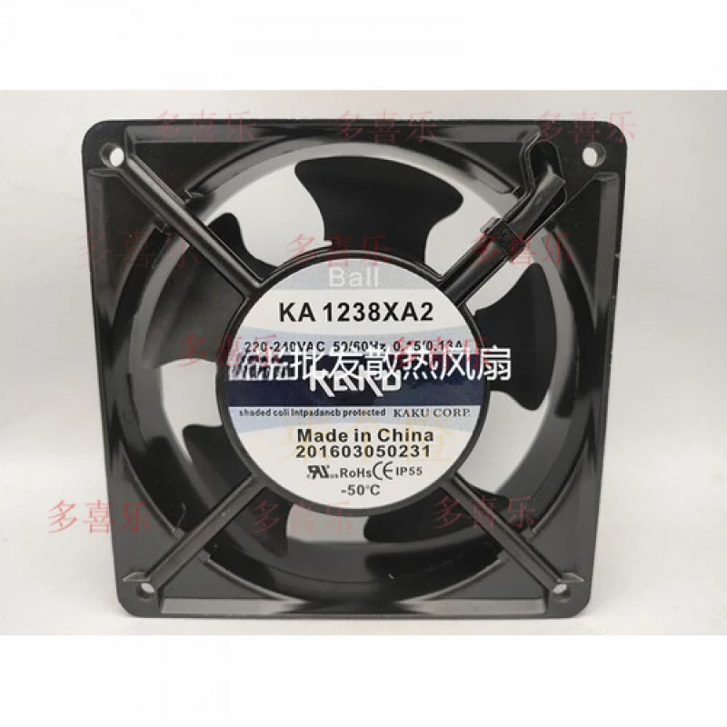 ZMZM     1 PCS for  KAKU Fan KA1238XA2 AC220V 12038 12CM aluminum frame fan insert type