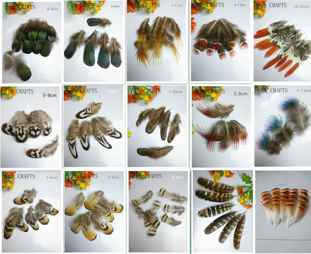 A variety of birds! 10/20/100/500 pieces / bag quality natural pheasant feathers, DIY costume crafts decoration