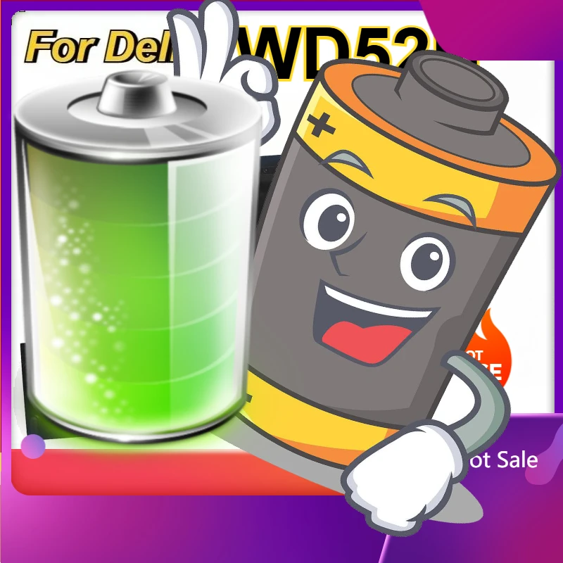 

New WD52H Laptop Battery for DELL Latitude E7240 E7250 W57CV 0W57CV VFV59 F3G33 GVD76 Bateria 7.4V 45WH Replacement Battery