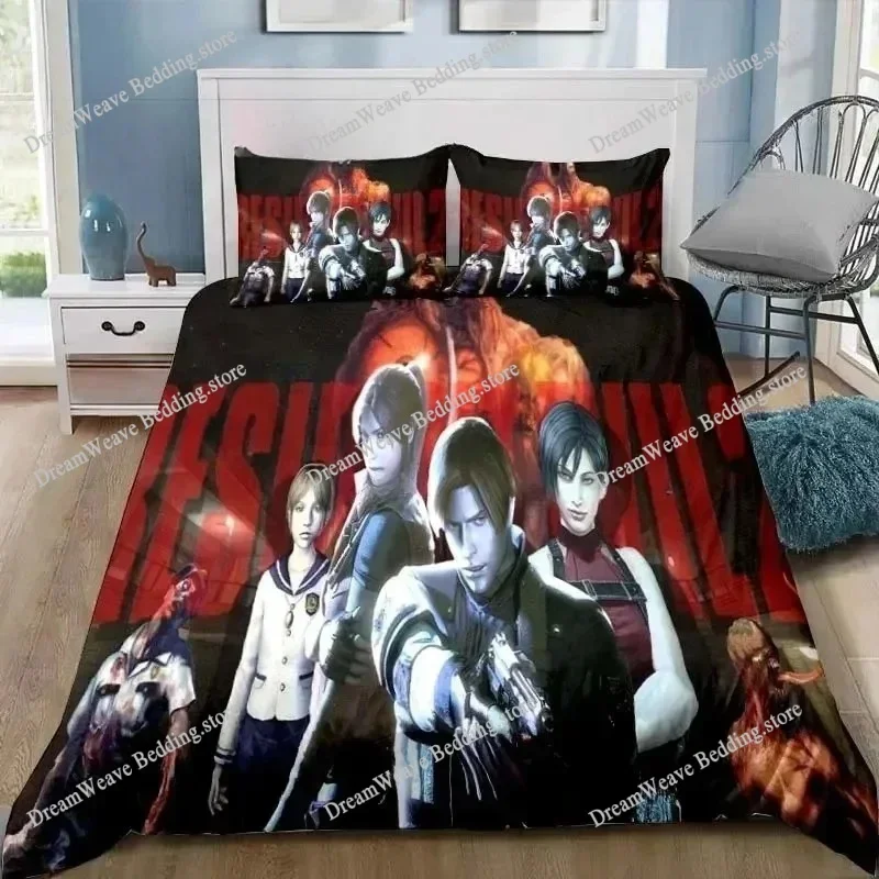 Duvet Cover Resident Evil 3D Exquisite Game Umbrella Digital Printing Bedding Set Comforter Bed Youth Home Decor Kids Boys Gift9 view 5
