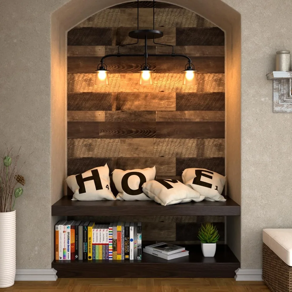 ورق جدران مقاوم للماء قابل للتقشير واللصق من الحبوب الخشبية لأسطح كونترتوب كتلة الجزار بعرض 160 × 36 بوصة