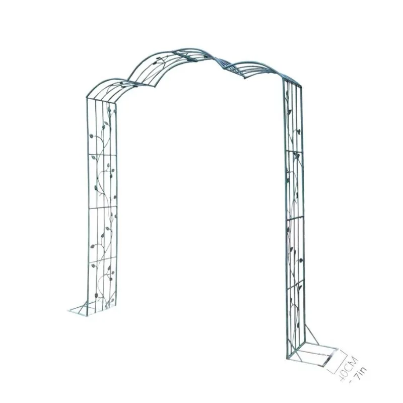 Simple old arch wedding wrought iron flower stand, garden outdoor floor-to-ceiling climbing vine flower stand, arch stand, grape