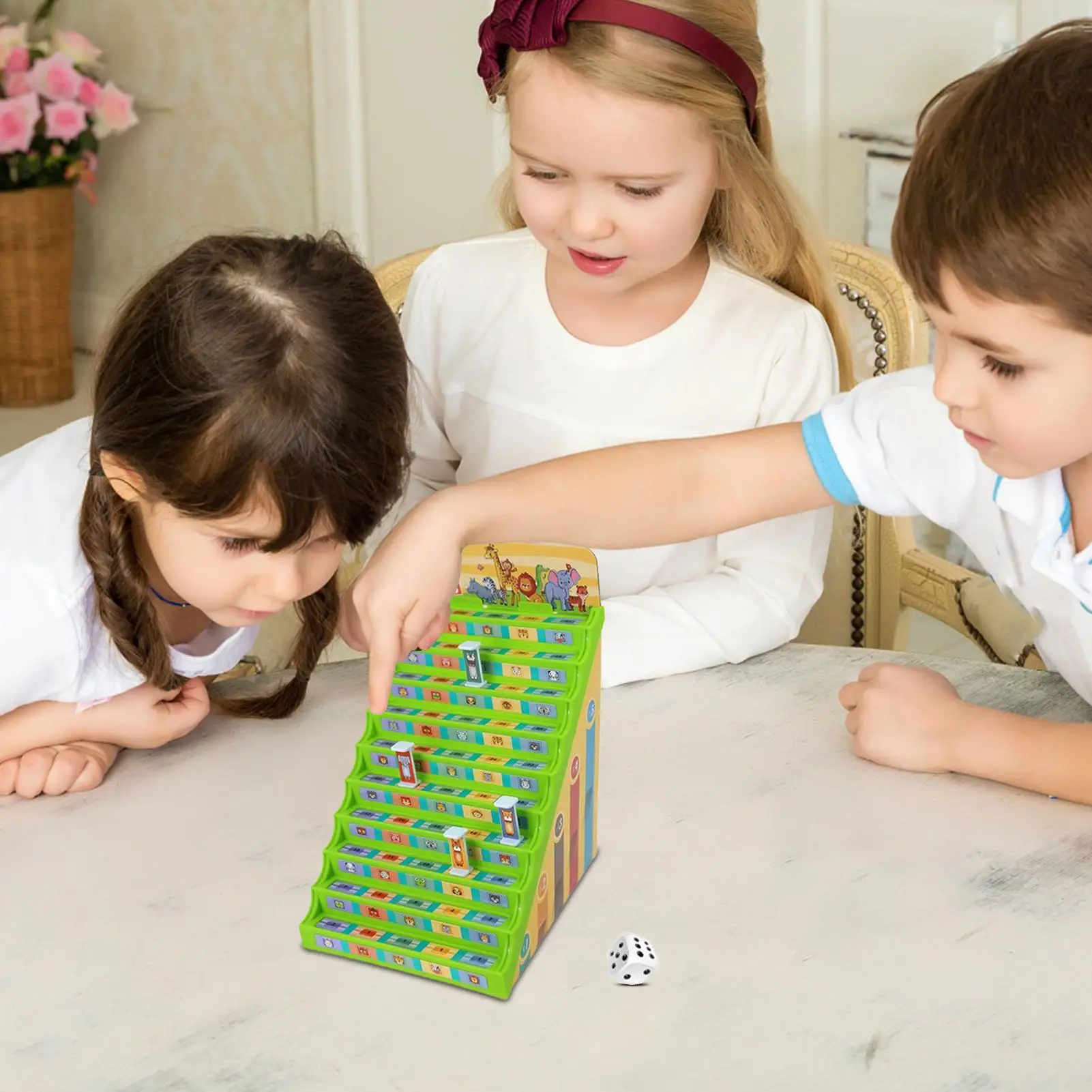 

Kids Checkers Game Kids Math Learning Checkers Dice Game Preschool Learning Toys For Family Gatherings Kindergarten Boys Girls