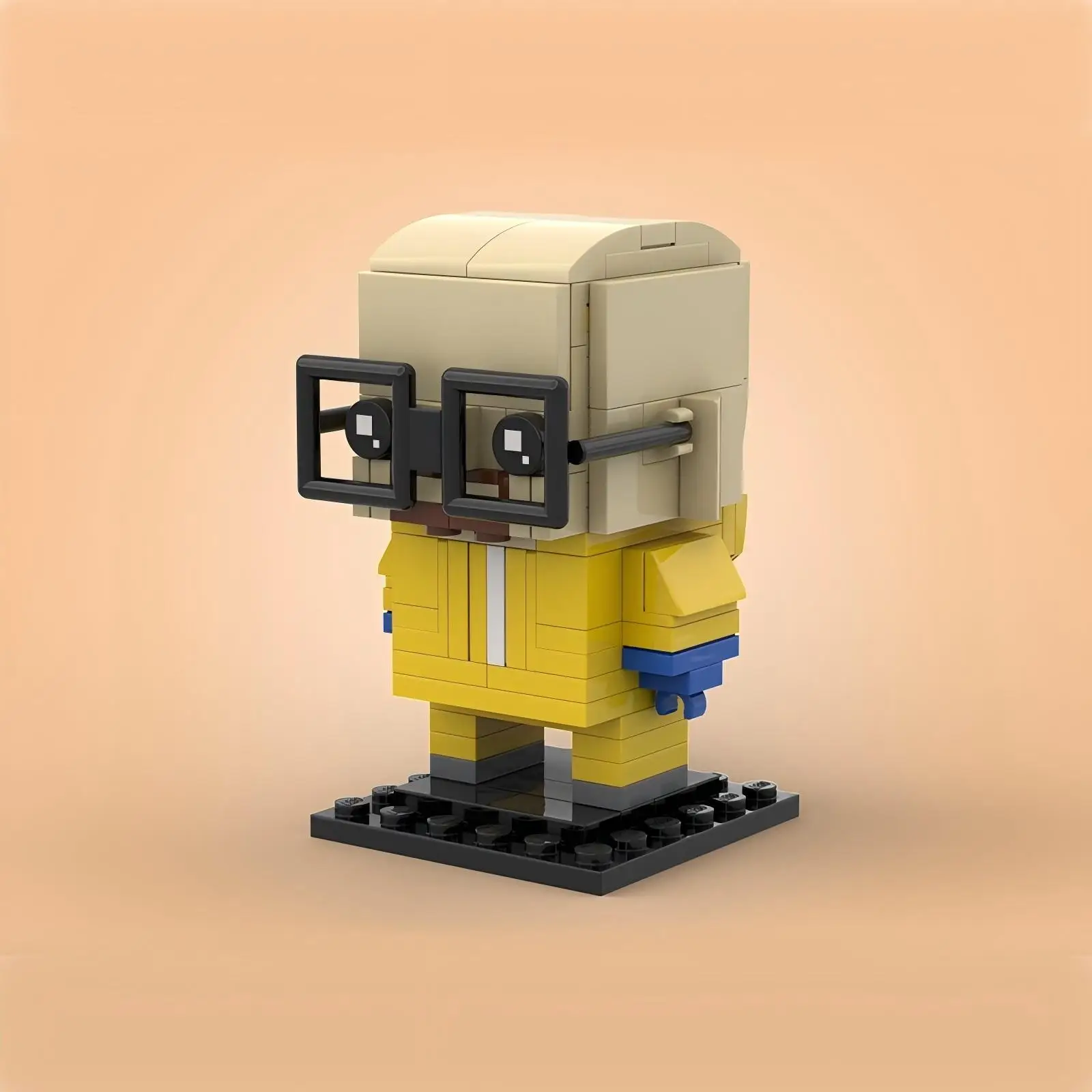 MOC Hot American TV Series Drug Production Vehicle Model Old Bai and Little Pink Brickheadz Building Block Set DIY Kids Toy Gift