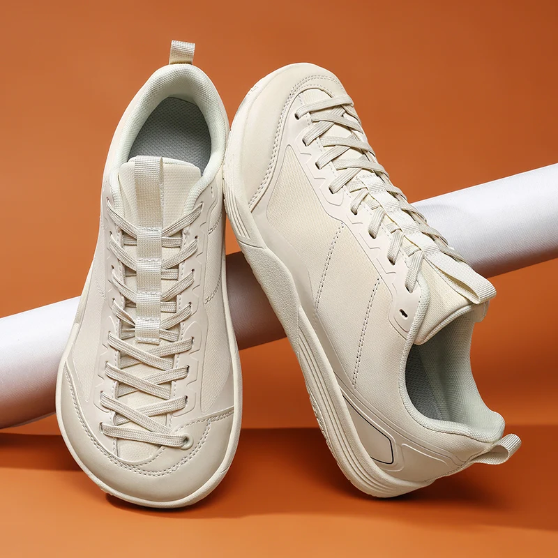 Wide Toe Box Casual Sneakers Shoes Men Breathable Lightweight Running Men Shoes Fashion Soft Sole Flat Men's Shoes