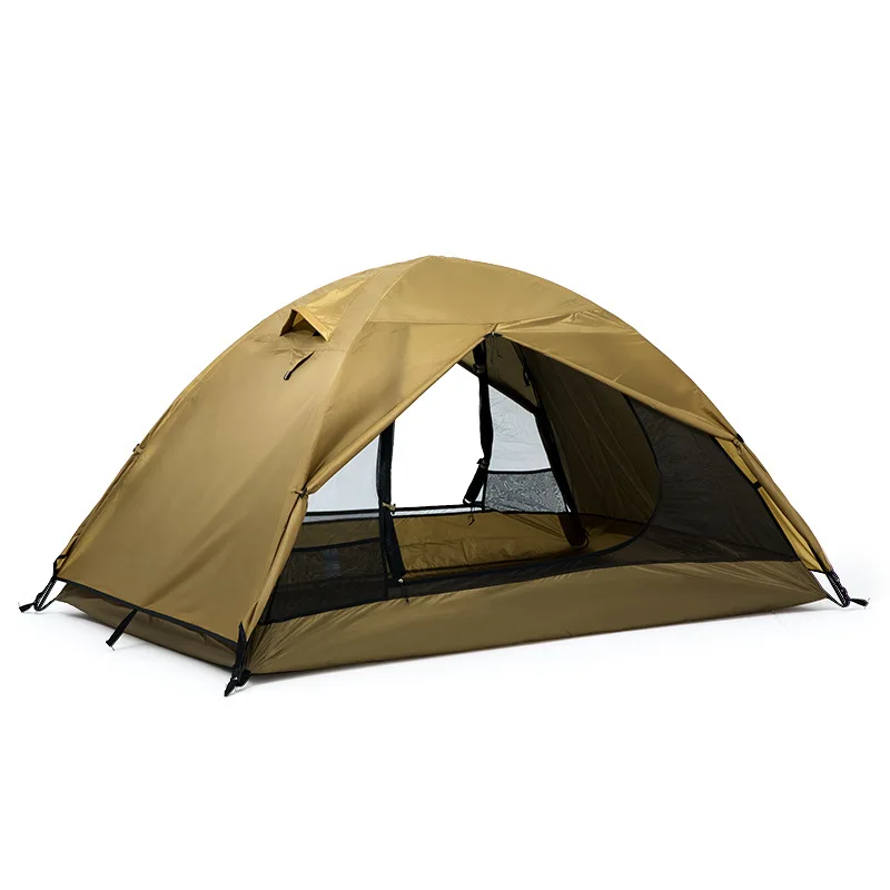 

Mountaineering Hiking Tent Outdoor Camping Overnight Ultra Lightweight Portable Aluminum Rod Double Layer Rainproof