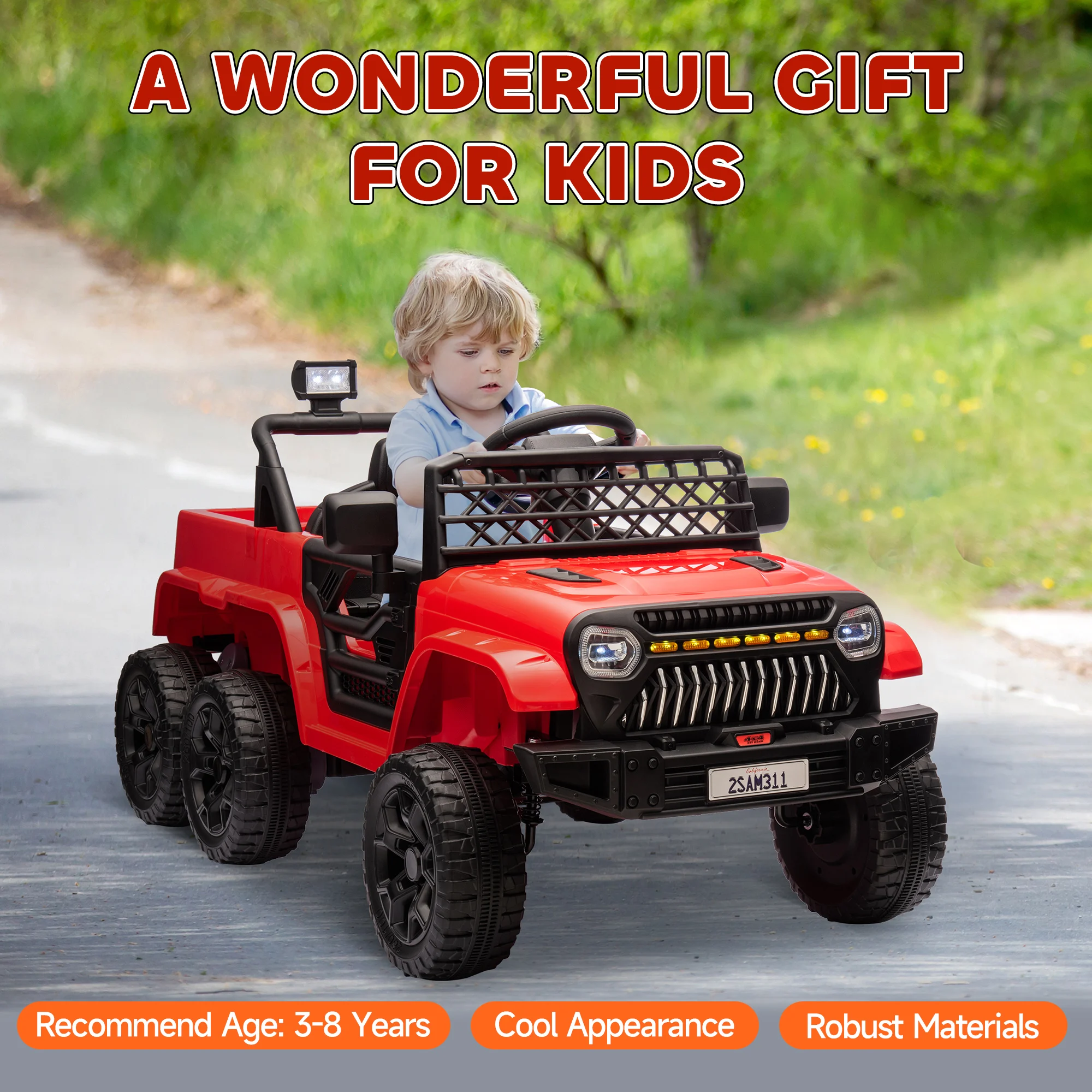 Kids Electric Ride On Toy 12V - Kids Outdoor Ride On 评论和价格