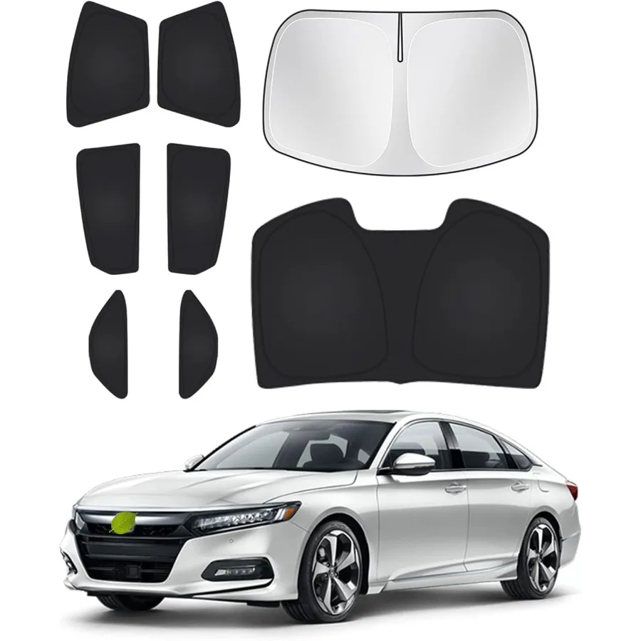 الزجاج الأمامي الشمسيات لهوندا أكورد 20182022 الجانب الخلفي نافذة الظل مجموعة غطاء نافذة الشمس قناع مانع حماية الخصوصية Kee #1