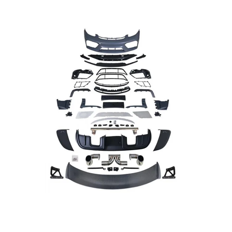 

High Quality Car Grille Rear Diffuser Spoiler Front Bumpers Body Kits for Porsche Cayman Boxster 718 982 GT4 Style 2017-2023