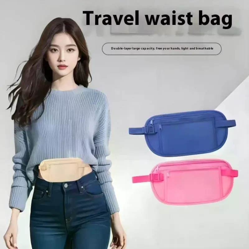 Universal Mobile Phone Anti-theft Bags Sports Running Waist Bag Money Belt For Travel Women And Men Slim Hidden Traveling Wallet