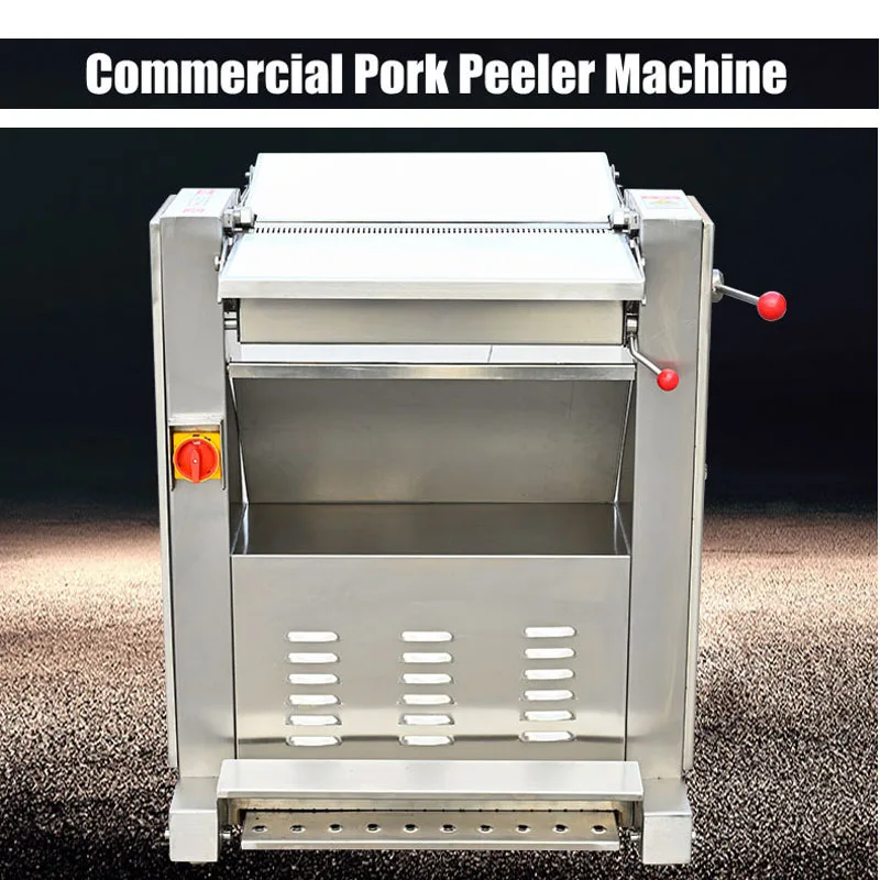 Professional Pork Skin Removed Cutting Machine Pig Meat Peeling Machine Pork Mutton Skin Peeler Remover Skinner Machine