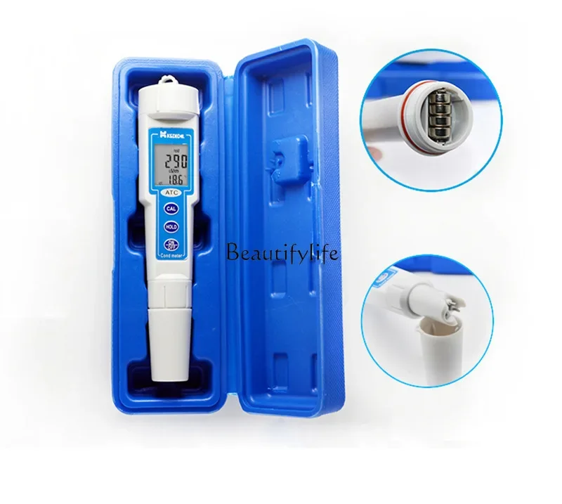 

jj4 CT-3030 Portable Conductivity Meter Pen Conductance Pen Water Quality Detector Conductivity EC Meter