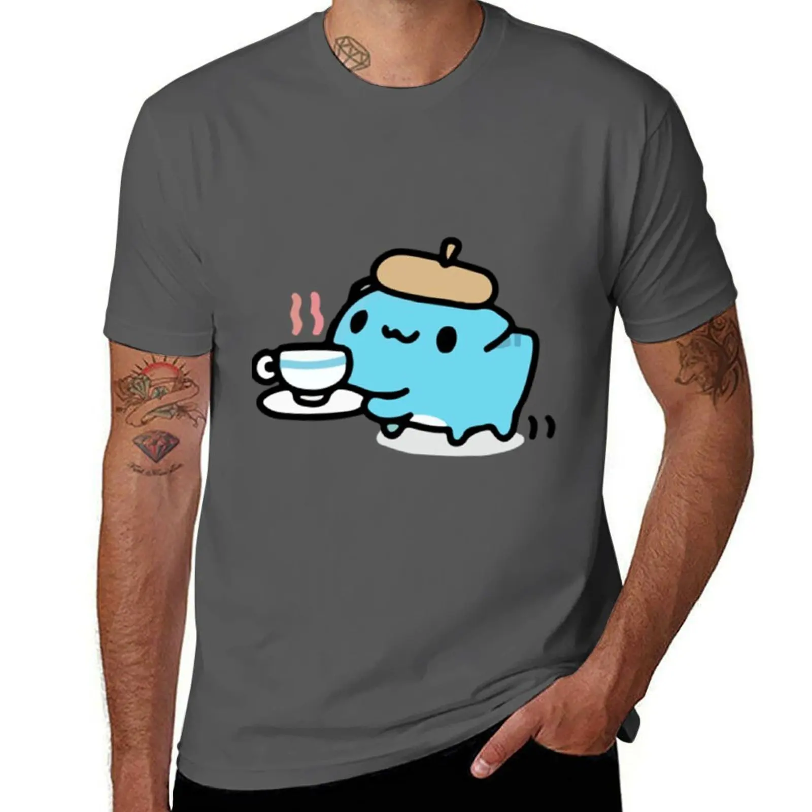 

Bugcat Capoo with coffee T-Shirt g man t shirts for men man t shirt graphic T-Shirt