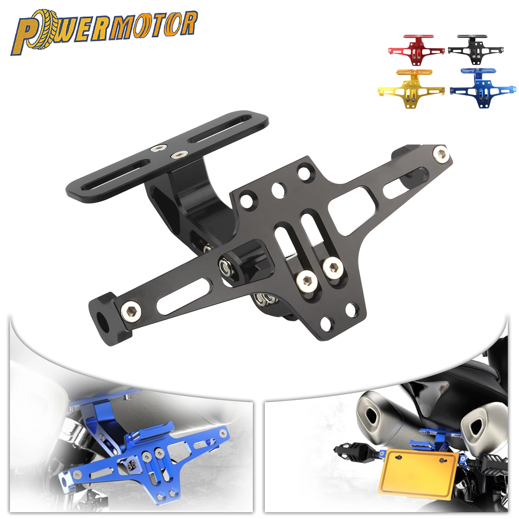 

Motorcycle Rear License Plate Rear Turn Signal Lamp Holder For Honda Yamaha Kawasaki CNC Aluminum Universal Modified Accessories