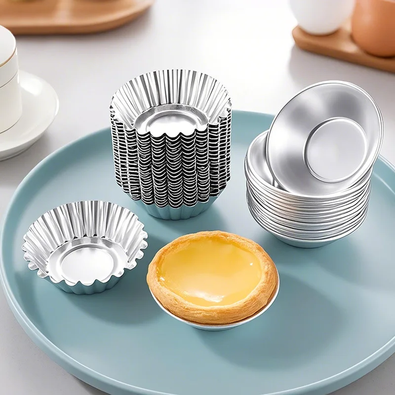 20pcs Egg Tart Mold Good Thermal Conductivity Light And Durable Easy To Demould for Baking Mini Tarts Pies Cupcakes Muffin