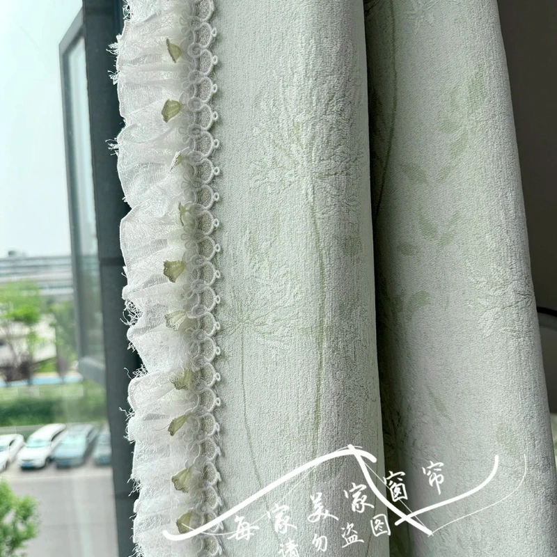 Private Customization  Modern Light Luxury Elegant Blackout Curtains High-end Living Room Bedroom High-end Chenille Jacquard