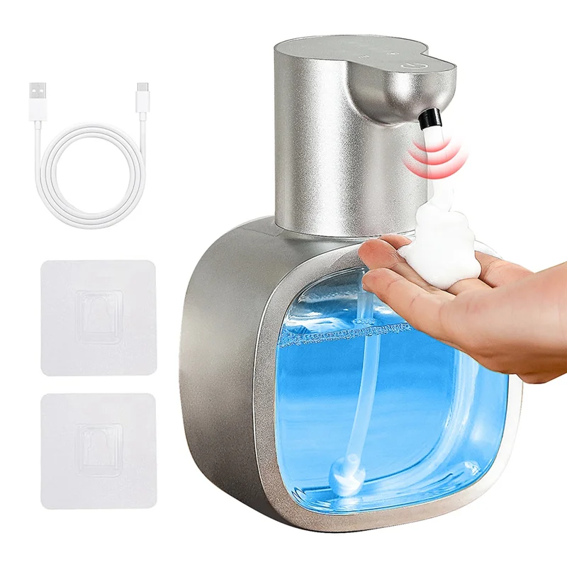 ABZV-mousse Machine à laver les mains intelligente distributeur de savon automatique mural 500Ml capteur d'induction Rechargeable liquide nouveau