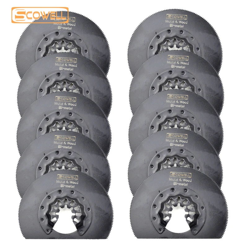 

HSS Bimetallic 80mm Hlaf Round Segment Oscillating Multi Tool Saw Blades Multimaster Power Tools For Wood Nail Soft Metal