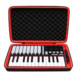 LTGEM EVA Hard Case for AKAI Professional APC MK2 25Key MIDI Keyboard Controller Protective Carrying Storage Bag(only case)