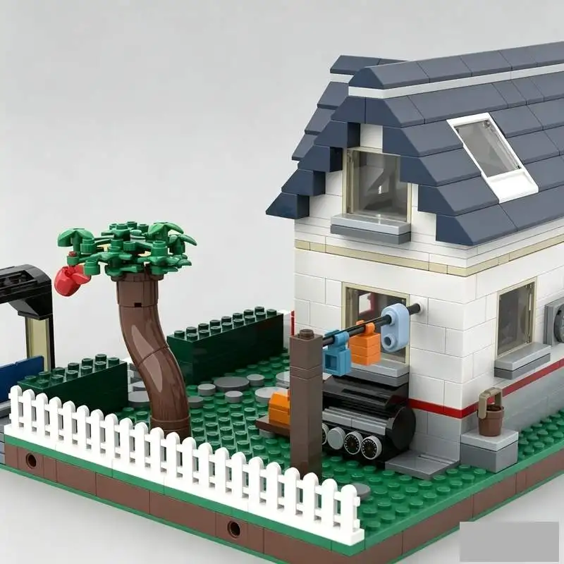 1748PCS Apple Tree House Redux Modular MOC Creative Street View Model Custom Architecture DIY Education Assembly Toy Gift Blocks