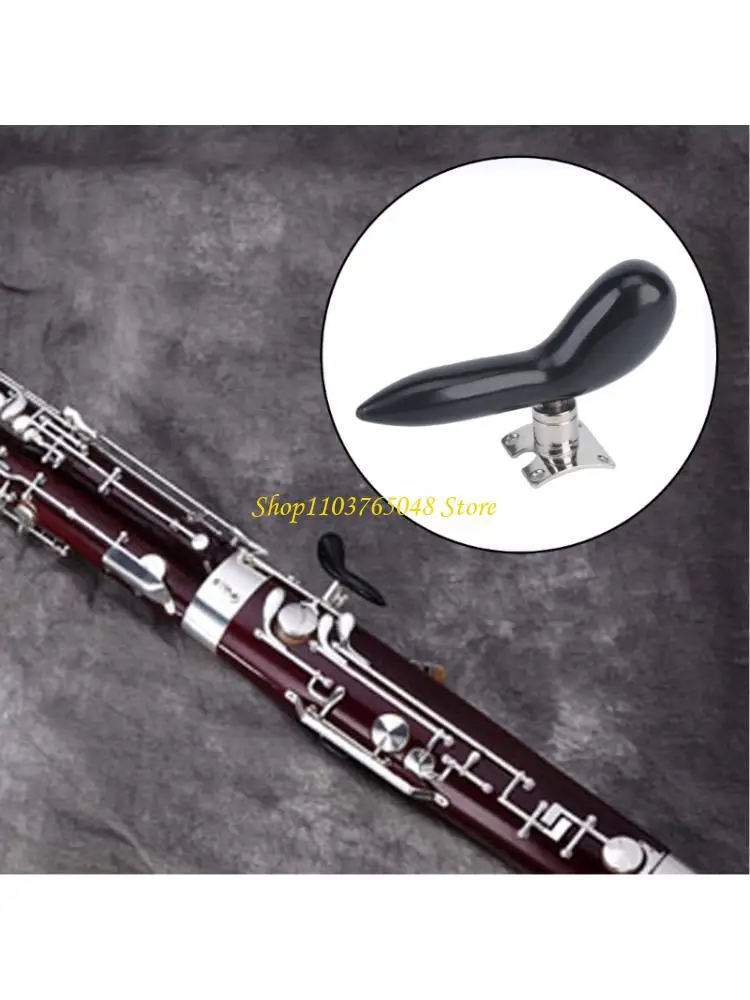 R53E Basson Hand Holder Saddle Rest Base Woodwind Instrument Acces Parts Silver
