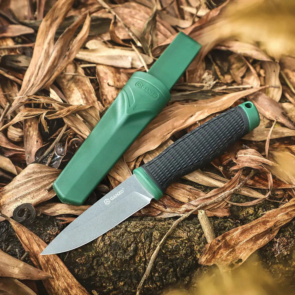 Hot selling Ganzo G806 8cr14mov blade PP&TPR handle Hunting fixed blade knife Survival Camping tool outdoor EDC tool - view 6