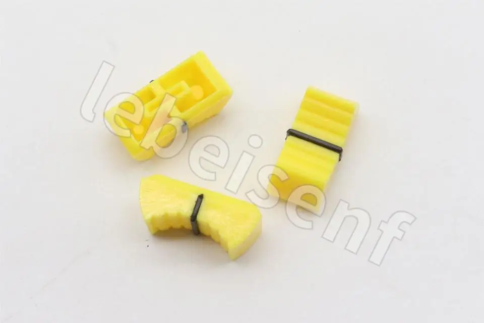 10pcs Mixer Dimming table Straight Slip Potentiometer Fader Knob Cap / Push Button Cap 8mm Hole / Fader Cap Yellow