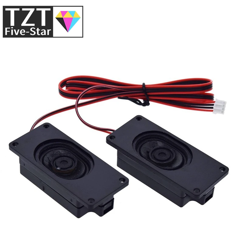 TZT 1pair Audio Portable Speakers 3070 4Ohm / 8Ohm 3W Computer Speaker Advertising LCD TV Speakers Loudspeaker Rectangle Speaker