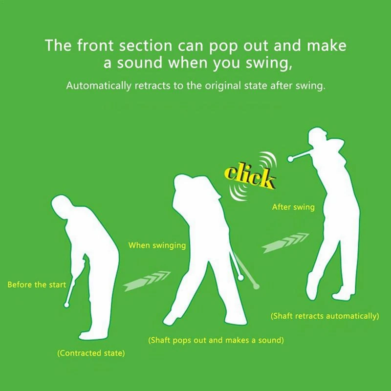 Golf Swing Practice Stick Telescopic Golf Swing Trainer Golf Swing Master Training Aid Golf Practice Posture Corrector