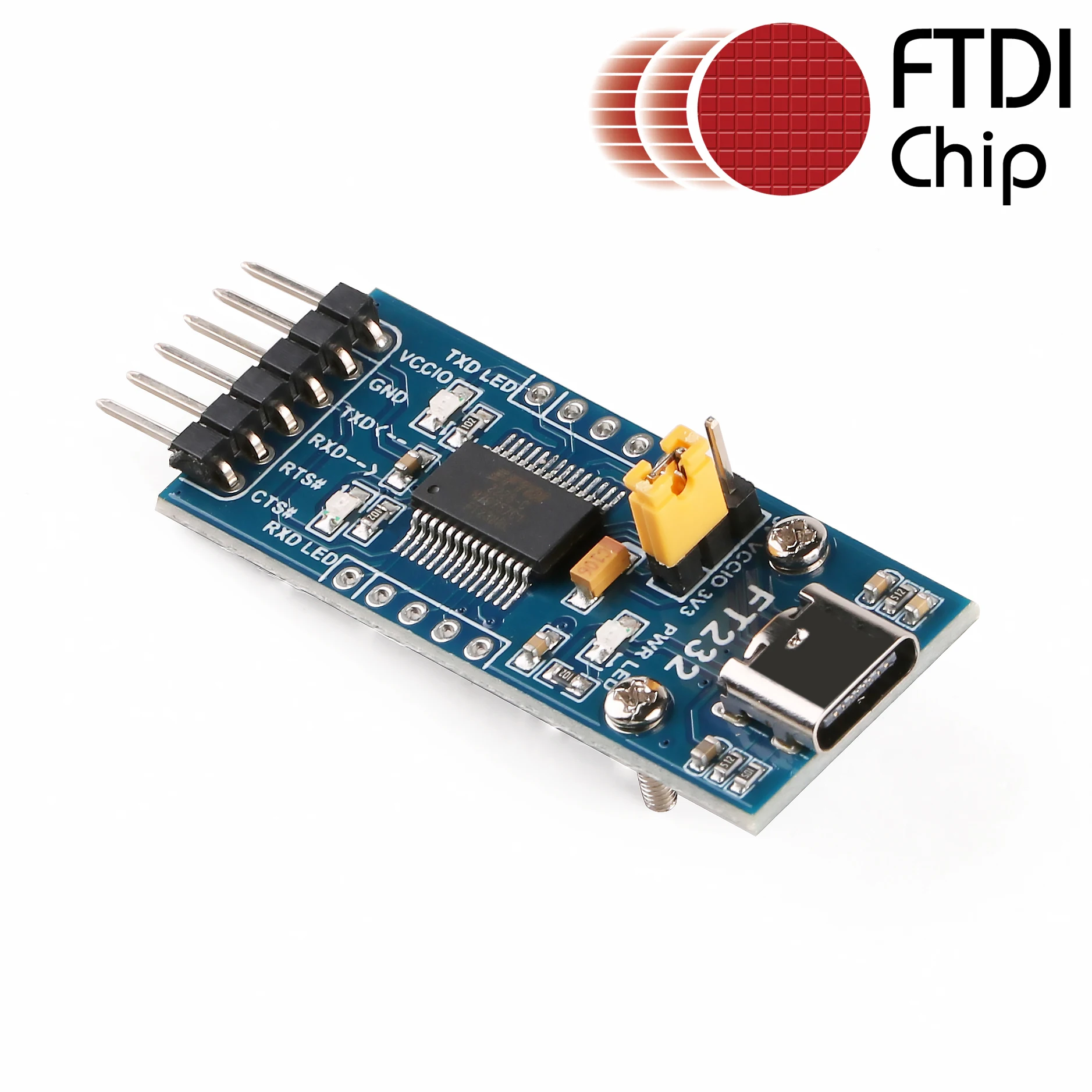 USB Type C Female  to TTL Serial Converter  3.3V 5V FTDI Board Mudel Cable 6 Pins 6P Uart Aadpter