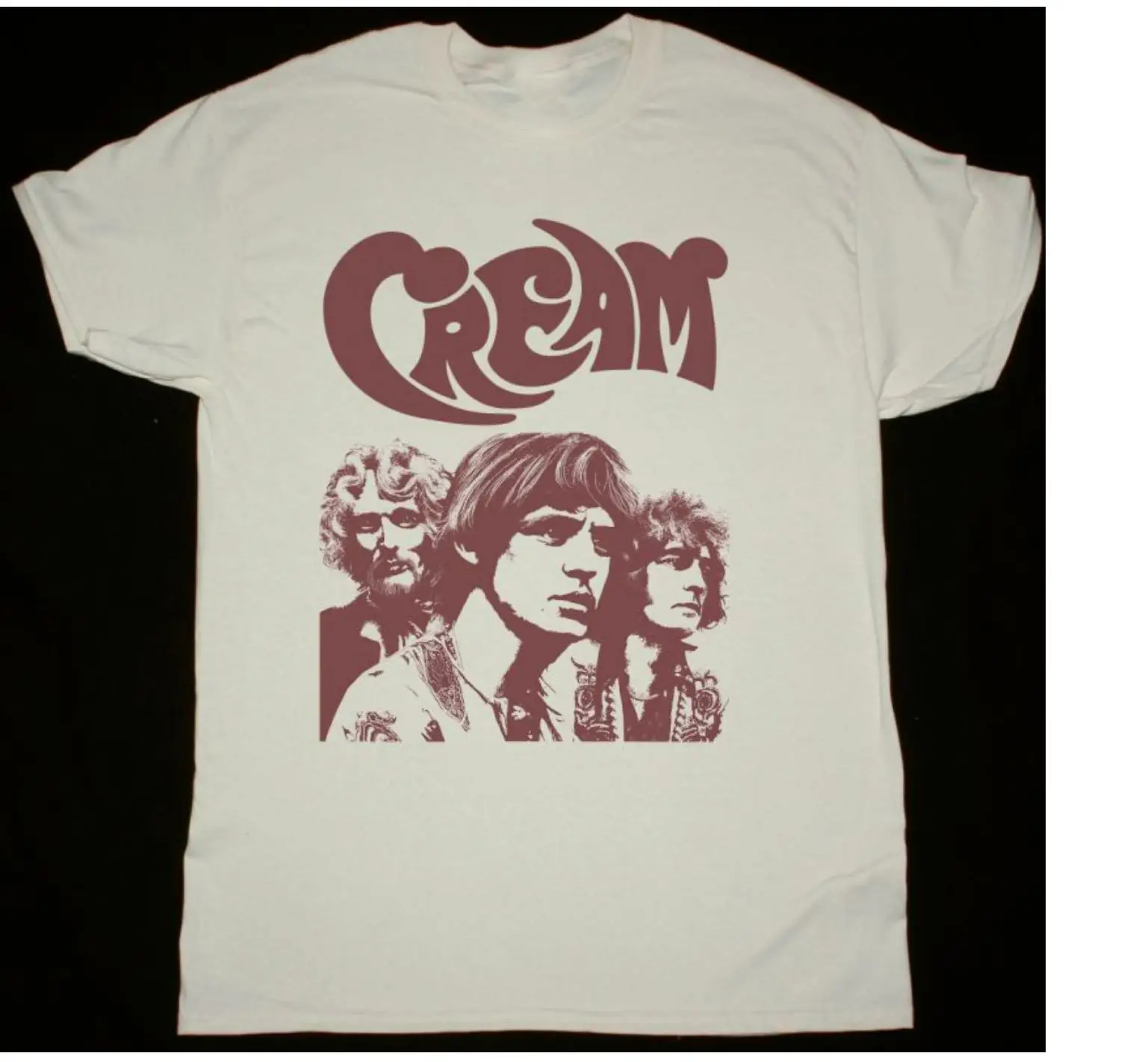 cream band T-Shirt 100% Cotton Tee Best Gift All Size S-5XL