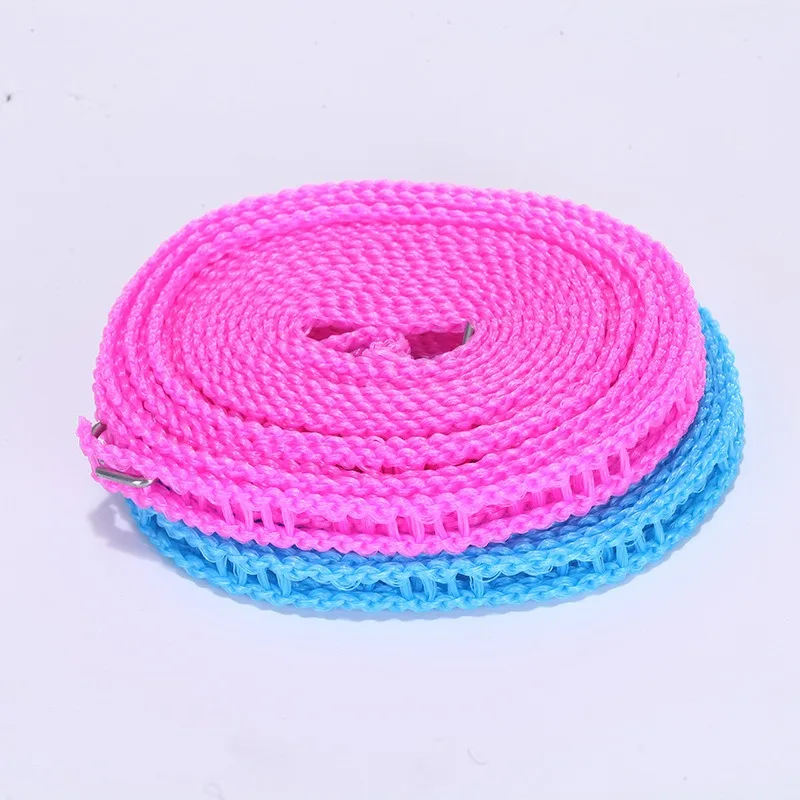 3meters Windproof Nylon Clothesline Adjustable Clothes Drying Rope Travel Clothes Line Portable Laundry Line for Indoor Outdoor