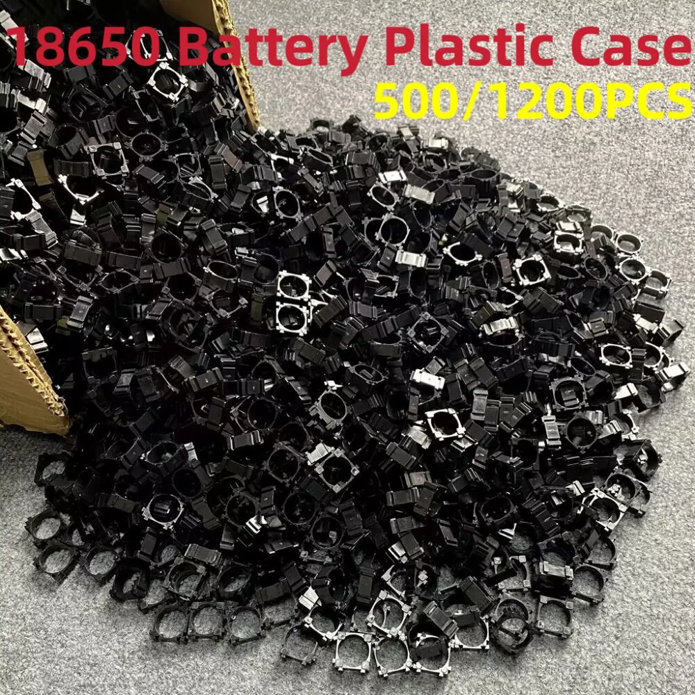 200/500/1200pcs 18650 Battery Holder Storage Box Bracket Li-ion Cell Holder Cylindrical Safety Anti Vibration Plastic Case