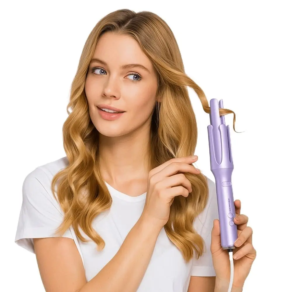 Professional 32mm Automatic Rotating Curler Fast Heating US Plug Electric Curler Big Wave Portable Styler Stick Hair Styling - Image 3