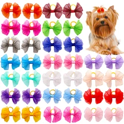 40pcs Handmade Dog Bows Cute Pet Supplies Pet Dog Hair Bows Small Dog Hair Accessories Fashion Dog Accessories For Small Dogs