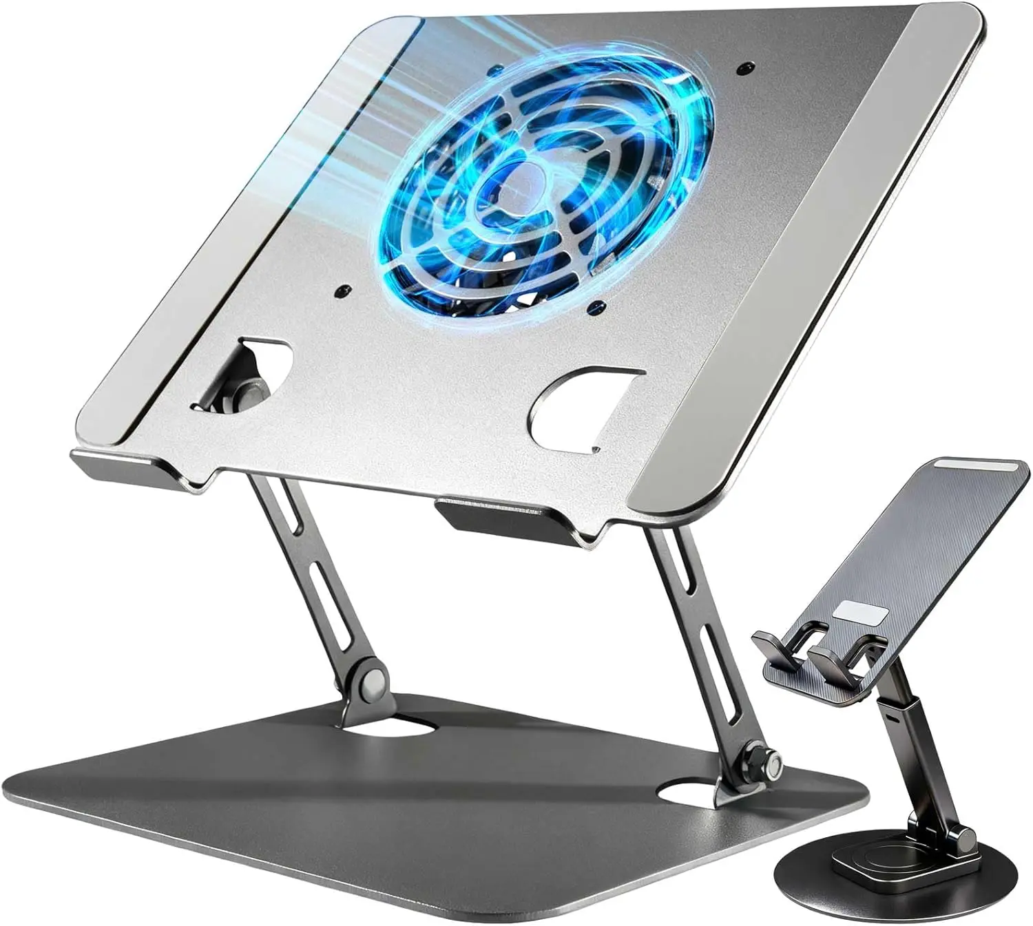

Laptop Stand with Cooling Fan for Desk, Compatible with MacBook and Other Computers, Ergonomic Riser Accessory