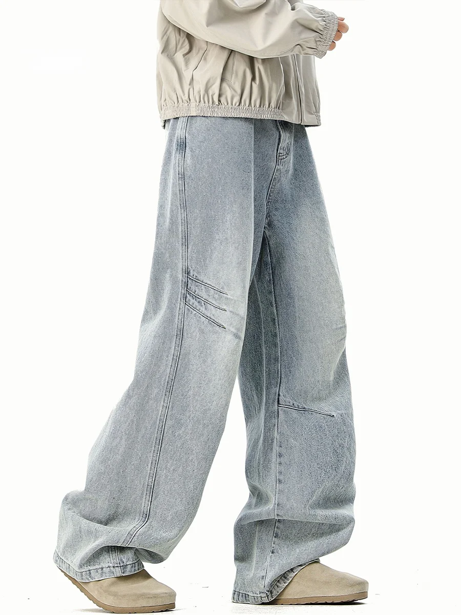 

Мужские джинсы Cleanfit American Style: винтажные, широкие, прямые, свободные, износостойкие, осенние