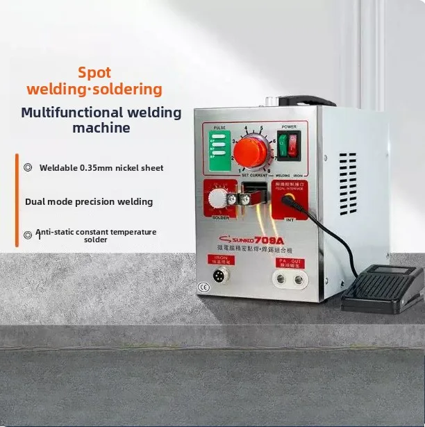 SUNKKO 709A Spot Welder 1.9KW Pulse Welding Machine for Lithium Battery Pack with Soldering Pen