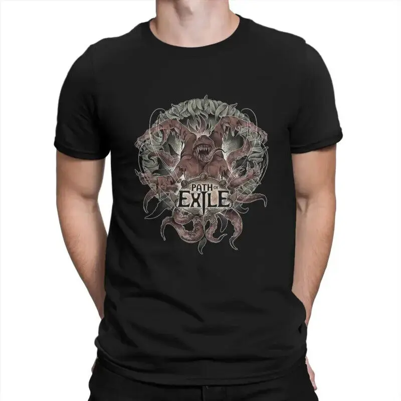 Men's Elder T Shirt Path Of Exile Pure Cotton Clothing Humorous Short Sleeve Cre  Unisex T-shirts  brand vintage