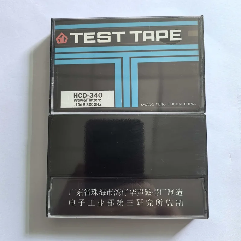 TEST TAPE S.W. HCD-340 WOW & FLUTTER 3KHZ-10DB Speed and shake test