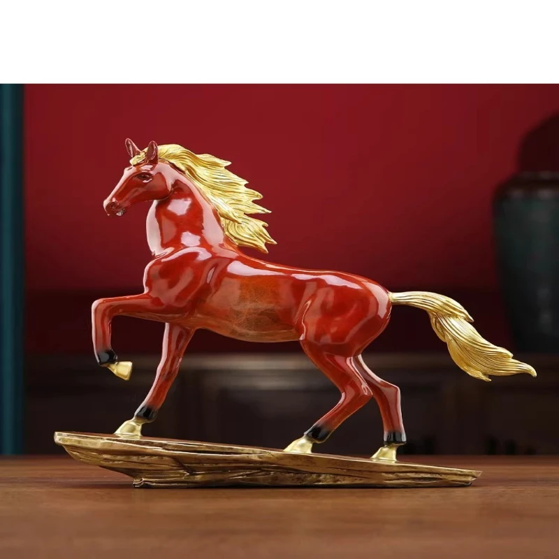 Successful horse ornament porch office handicrafts decorations housewarming new home opening gift