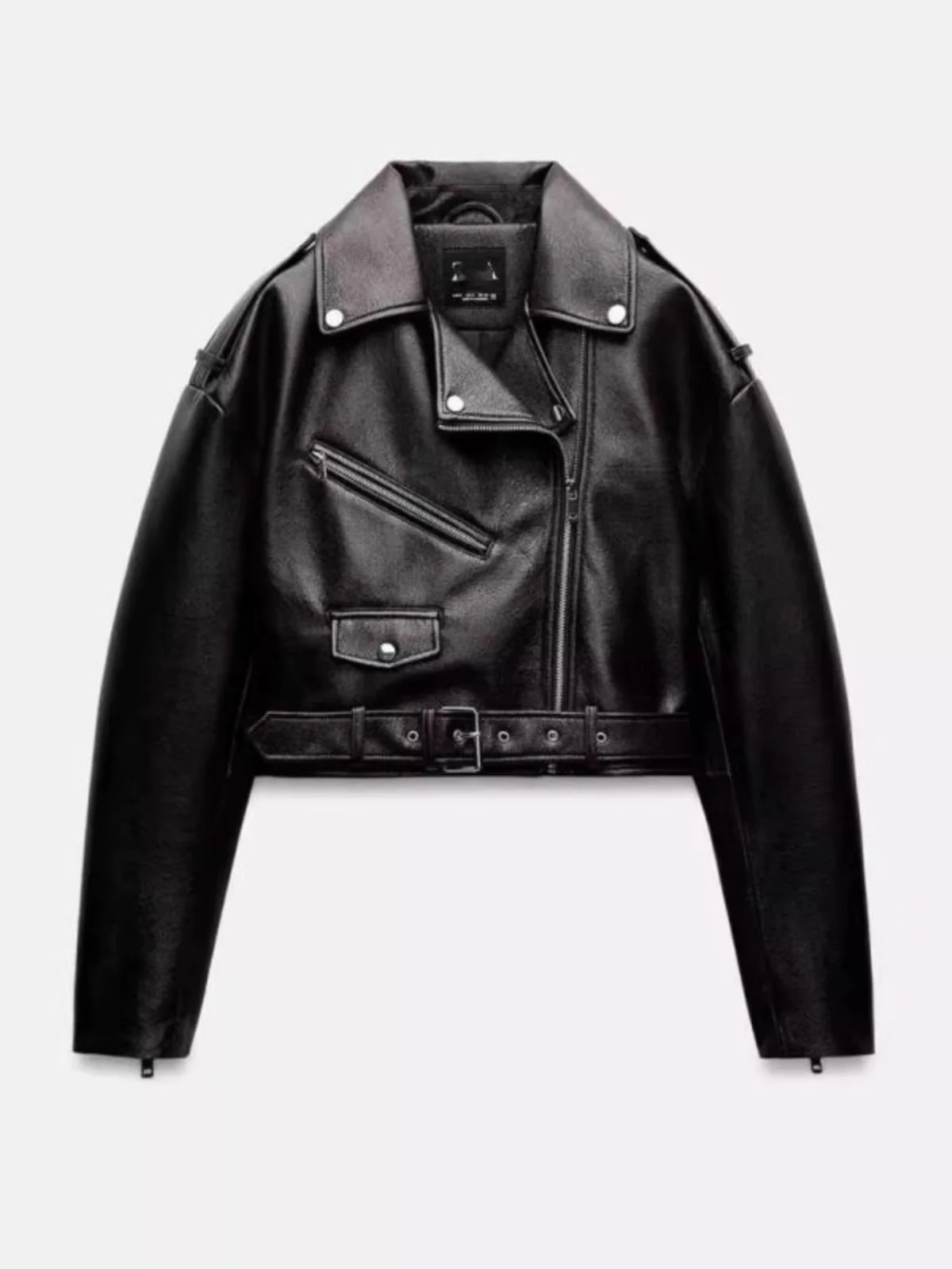 봄 가을 신상 여성 패션 PU 가죽 바이커 스타일 긴 소매 재킷 코트 스트리트 스타일 루즈 핏 지퍼 클로저