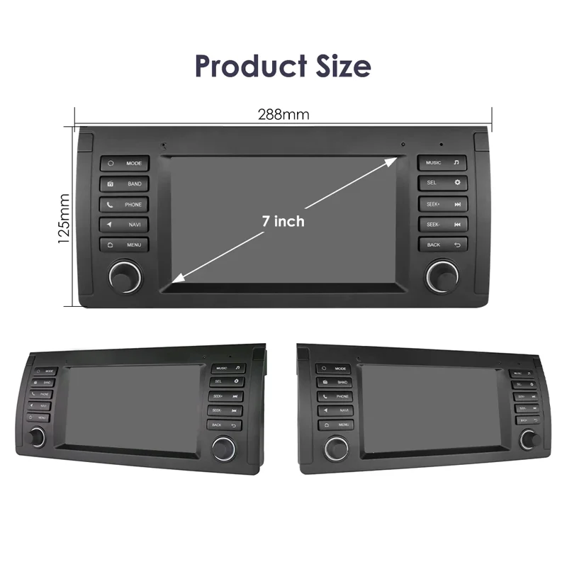 7-inch Android10 8-core Auto Multimedia Speler Navigatie voor BMW E39 E53 M5 Audio Stereo BT GPS ASP Wifi Carplay Android Auto