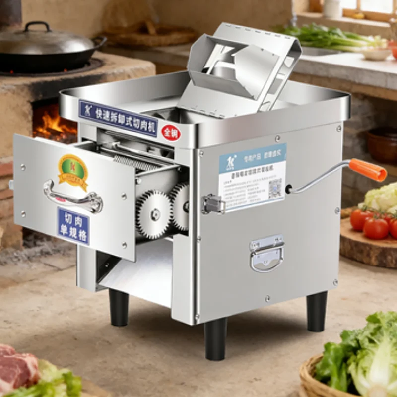 Meat Strip Cutting Shredding Butchery Meat Slicer Dicer Slicing Machine for Frozen Meat